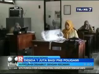 Denda Rp 1 Juta Bagi PNS Berpoligami Disambut Kecaman