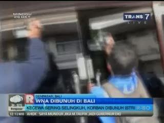 Kecewa Sering Selingkuh, WNA di Bali Dibunuh Istri
