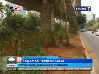 Kondisi Taman Buatan Minim Perawatan