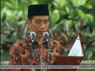 Arahan Presiden Jokowi di Rapat Kabinet Pertama
