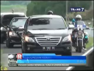 Kunjungan Kerja Perdana Presiden Jokowi ke Sinabung