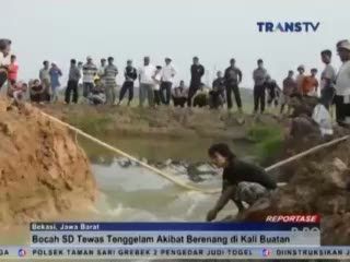 Bocah SD Tewas Tenggelam Akibat Berenang di Kali Buaran