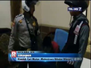 Hendak Curi Motor, Mahasiswa Dihajar Warga