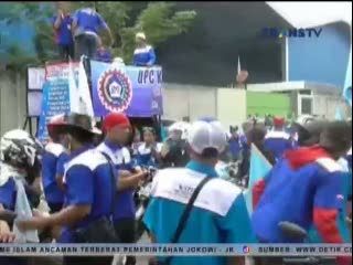 Ratusan Buruh Sweeping Buruh yang Tidak Berdemo