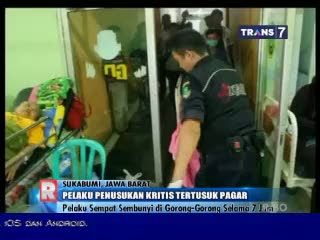 Pelaku Penusukan Pembantu dan Balita Ditemukan Sekarat di Gorong-gorong
