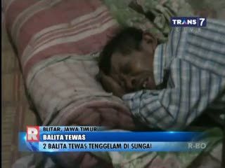 Orangtua Lalai, Dua Balita Tewas Tenggelam di Sungai