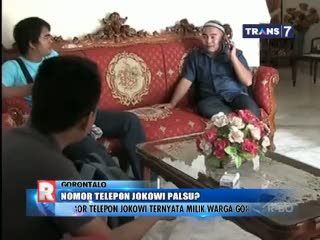 Nomor Telepon Jokowi Ternyata Dimiliki Warga Gorontalo