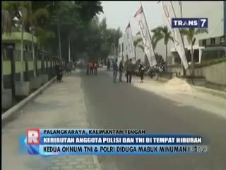 Baku Tembak Antara Polisi dan TNI