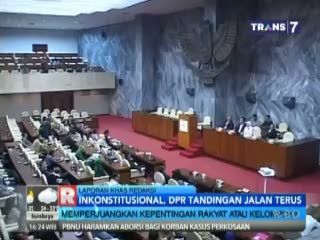 Inkonstitusional, DPR Tandingan Jalan Terus