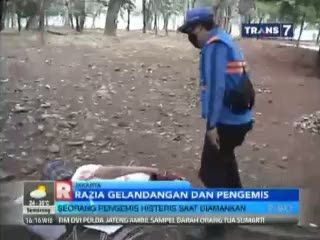 Razia Gepeng di Taman Monas