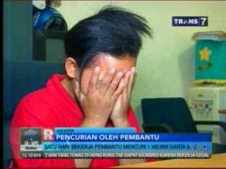 Satu Hari Kerja PRT Mencuri Harta Majikan Hingga Rp 1 Miliar