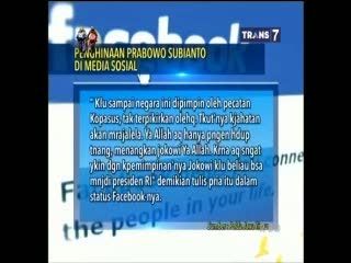 Ini Isi Postingan yang Dianggap Menghina Prabowo
