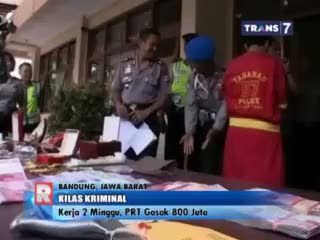 Kerja 2 Minggu, PRT Gasak Uang Majikan Rp 800 Juta