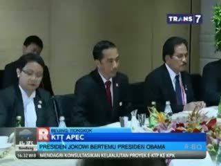 Presiden Jokowi Bertemu Presiden Obama