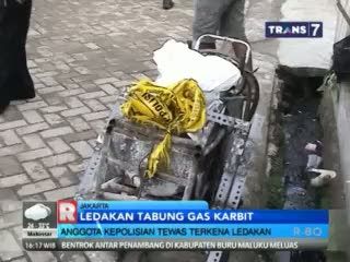 Anggota Kepolisian Tewas Terkena Ledakan Tabung Gas Karbit