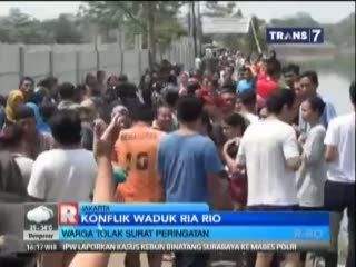 Warga Sekitar Waduk Ria Rio Tolak SP3 Pembongkaran