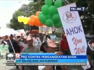 Pro dan Kontra Pengangkatan Ahok Sebagai Gubernur DKI Jakarta