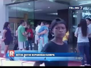 Detik-Detik Kepanikan Gempa di Manado
