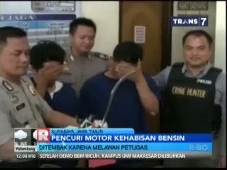 Maling Motor Kehabisan Bensin