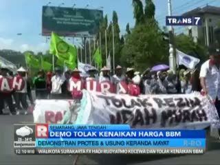 Demo Buruh Tolak Kenaikan BBM
