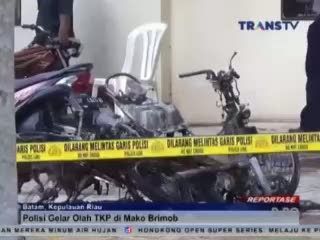 Polisi Gelar Oleh TKP di Mako Brimob Batam