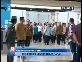 Presiden Jokowi dan Ibu Negara Kembali ke Tanah Air