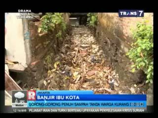 Gorong-gorong Masih Dipenuhi Sampah Tanda Warga Jakarta Kurang Peduli