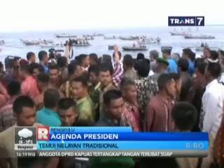 Jokowi Temui Nelayan di Bengkulu