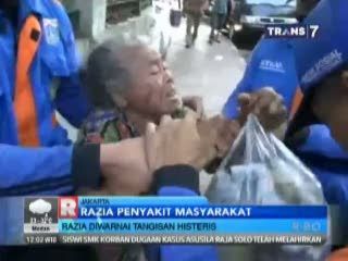 Razia Penyakit Masyarakat Diwarnai Tangis Histeris
