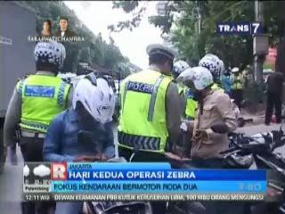 Hari Kedua Operasi Zebra, Kendaraan Roda Dua Masih Banyak yang Melanggar