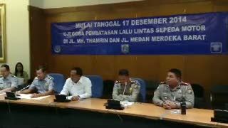 17 Desember, Sepeda Motor Dilarang Melintas Jalan Thamrin