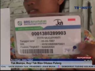 Tak Mampu Bayar Biaya Persalinan, Bayi Tak Bisa Dibawa Pulang