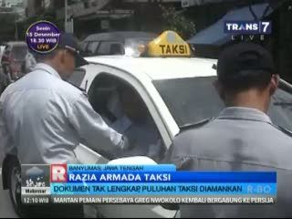 Razia di Jakarta, Puluhan Taksi Dicek Bagasinya