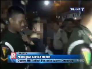 Oknum TNI Terlibat Pencurian Motor Ditangkap saat Sedang Asik Pesta Narkoba