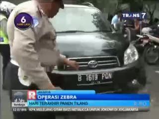 Hari Terakhir Operasi Zebra Petugas Panen Tilang