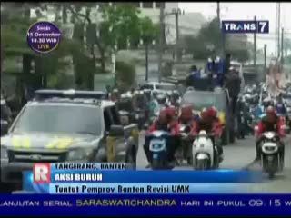 Buruh Banten Tuntut Pemprov Revisi UMK