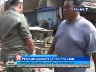 Penertiban Lapak PKL di Sawah Besar