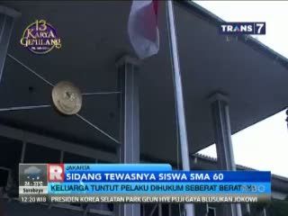 Sidang Tewasnya Siswa SMA 109