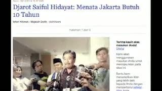 Dilantik Sepekan Lagi, Djarot Klaim Siap Imbangi Gaya Gubernur Ahok