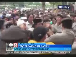 Warga Demo Tuntut Kades Diusut Terkait Penyelewengan Dana Raskin