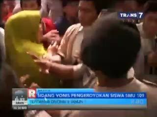 Terdakwa Pelaku Pengeroyokan Siswa SMU 109 Divonis 3 Tahun