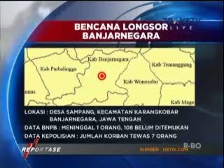 Satu Dusun di Banjarnegara Tertimbun Longsor
