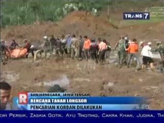 Pencarian Korban Longsor di Banjarnegara