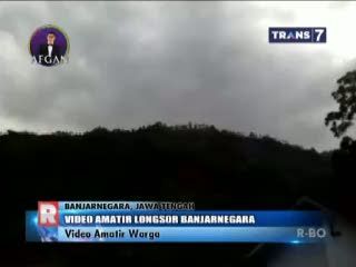 Video Amatir Detik-Detik Longsor Banjarnegara