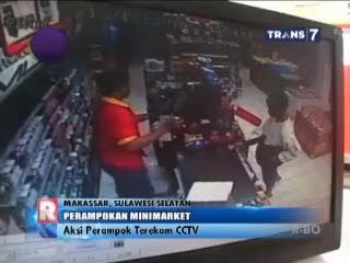 Aksi Perampokan Minimarket Diotaki Karyawannya Sendiri