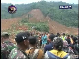 Kondisi Evakuasi Korban Longsor Banjarnegara Pagi Ini