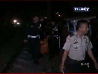 Seorang Pria Tewas Tertabrak Kereta Api