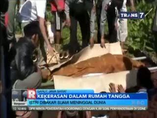 Istri Dibakar Suami Meninggal Dunia