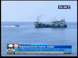 Aksi Kejar-kejaran TNI AL dengan Kapal Asing Pencuri Ikan Berlangsung Dramatis