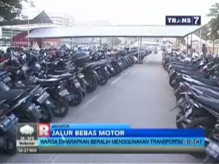 Larangan Motor Dijalur Protokol, Pemotor Diharpkan Beralih ke Transportrasi Umum